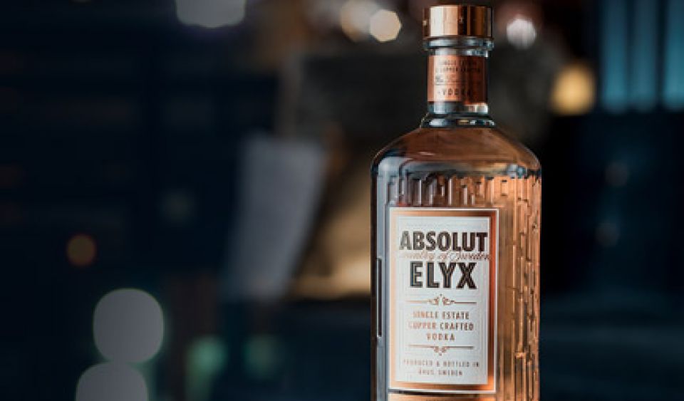 Absolut Elyx bottle honours copper still