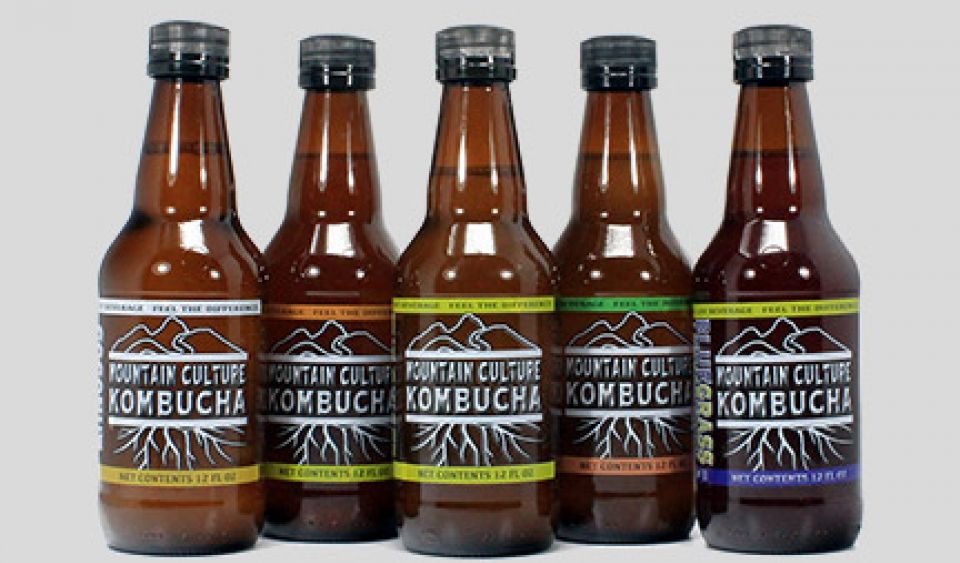 Mountain Culture Kombucha glass bottles